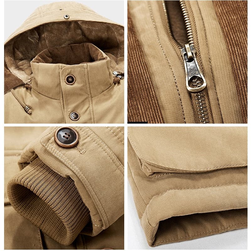 Winter Parka | Hooded | Fleece Lined | Snow Jacket | Male Winter Jackets