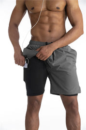 2-in-1 Shorts | Pockets | Workout | Running Shorts | Men's Shorts