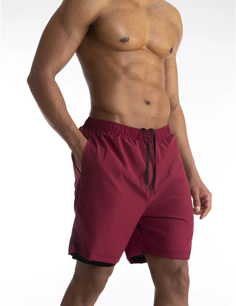 2-in-1 Shorts | Pockets | Workout | Running Shorts | Men's Shorts