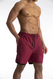 2-in-1 Shorts | Pockets | Workout | Running Shorts | Men's Shorts