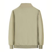 Winter Bomber Jacket - Fleece Lined - Zip-Up - Winter Jacket - Men's Bomber Jacket