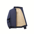 Winter Bomber Jacket - Fleece Lined - Zip-Up - Winter Jacket - Men's Bomber Jacket