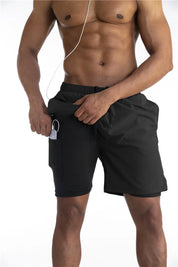 2-in-1 Shorts | Pockets | Workout | Running Shorts | Men's Shorts
