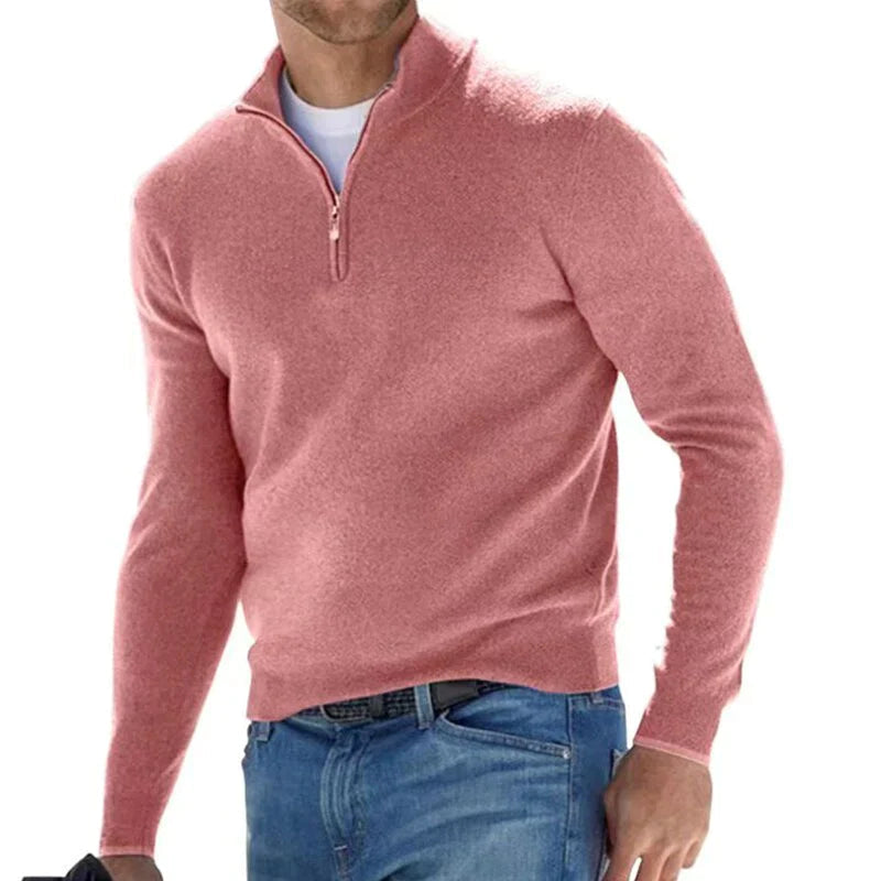 Half-Zip Pullover - Warm Long-sleeved Knitted Sweater for Men-Southern-Taylor