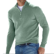 Half-Zip Pullover - Warm Long-sleeved Knitted Sweater for Men-Southern-Taylor