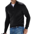 Half-Zip Pullover - Warm Long-sleeved Knitted Sweater for Men