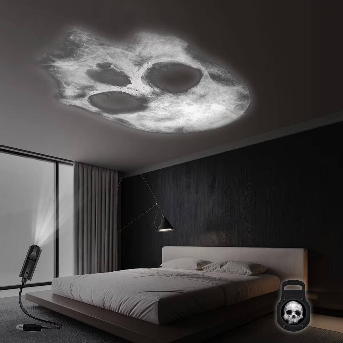 Halloween Projector - Skull Light Image Projector for Halloween