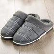 Home Slippers - Men's Slip-On Warm Comfy House Slippers for Winter