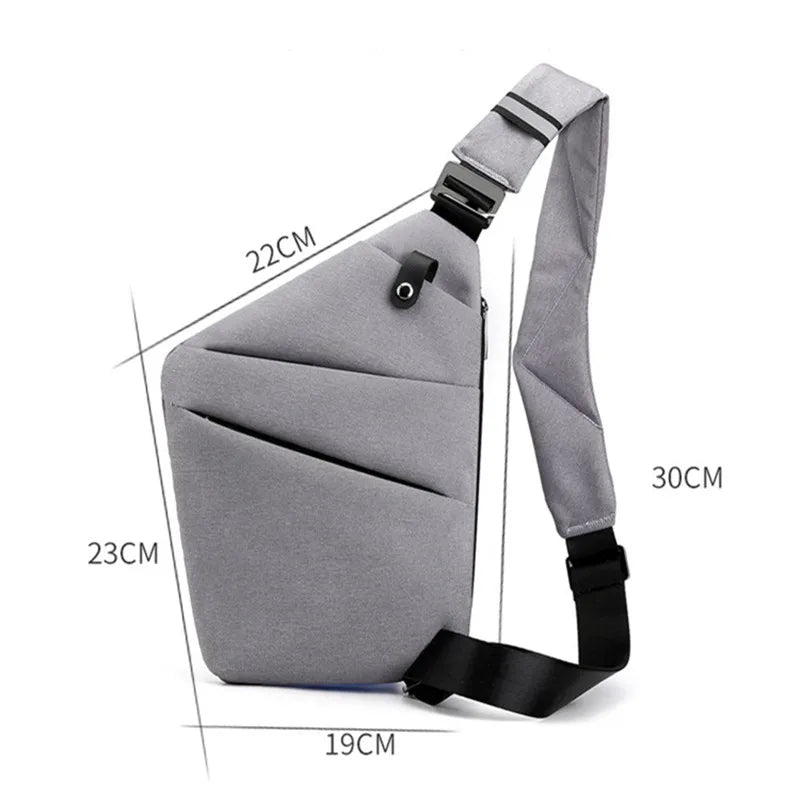 Chest Bag - Small - Crossbody - Anti-Theft Bag - Men's Bag-Grace Aura