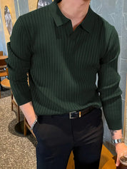 Polo Jumper | Collared | Smart Casual | Knitted Sweater | Men's Clothing