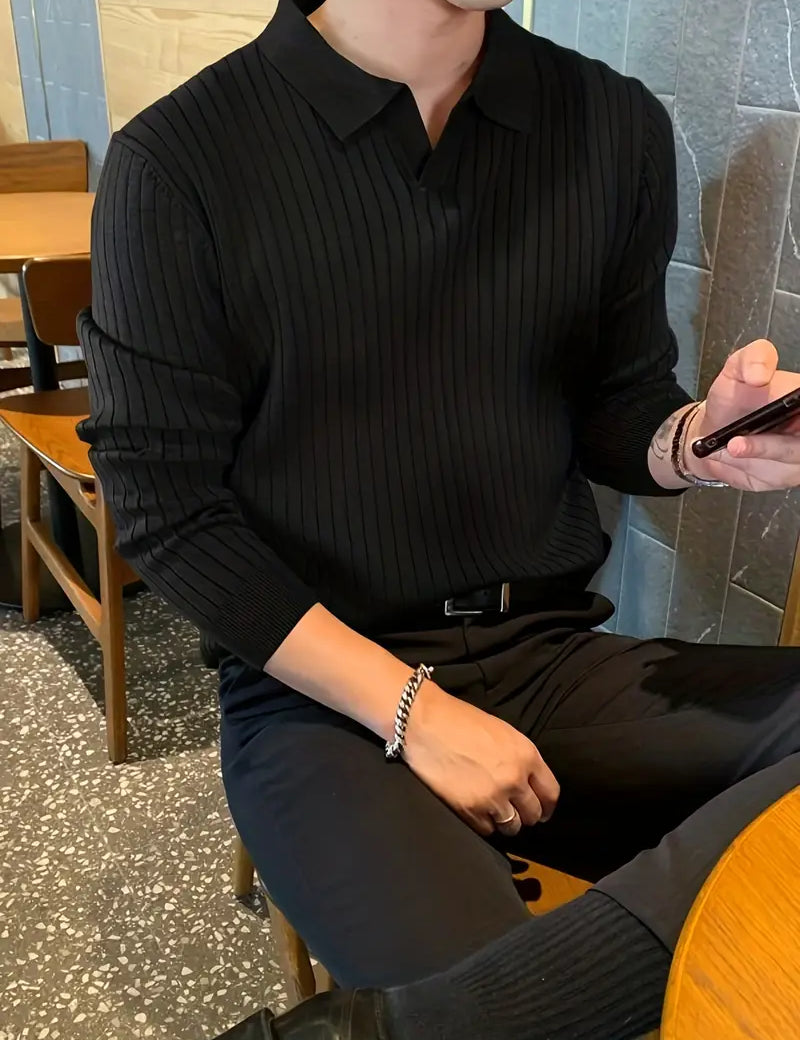 Polo Jumper | Collared | Smart Casual | Knitted Sweater | Men's Clothing