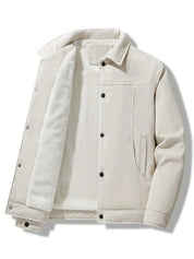 Corduroy Jacket - Men's Fleece-Lined Winter Jacket