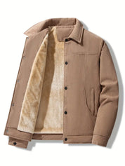 Corduroy Jacket - Men's Fleece-Lined Winter Jacket