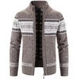 Knitted Cardigan - Zip-Up - Winter - Knit Cardigan Sweater - Men's Cardigan