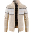 Knitted Cardigan - Zip-Up - Winter - Knit Cardigan Sweater - Men's Cardigan