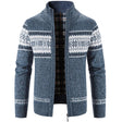 Knitted Cardigan - Zip-Up - Winter - Knit Cardigan Sweater - Men's Cardigan