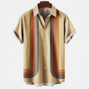 Retro Shirt | Collared | Buttoned Up | Short Sleeve Shirt | Summer Shirt for Men