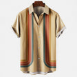 Retro Shirt | Collared | Buttoned Up | Short Sleeve Shirt | Summer Shirt for Men