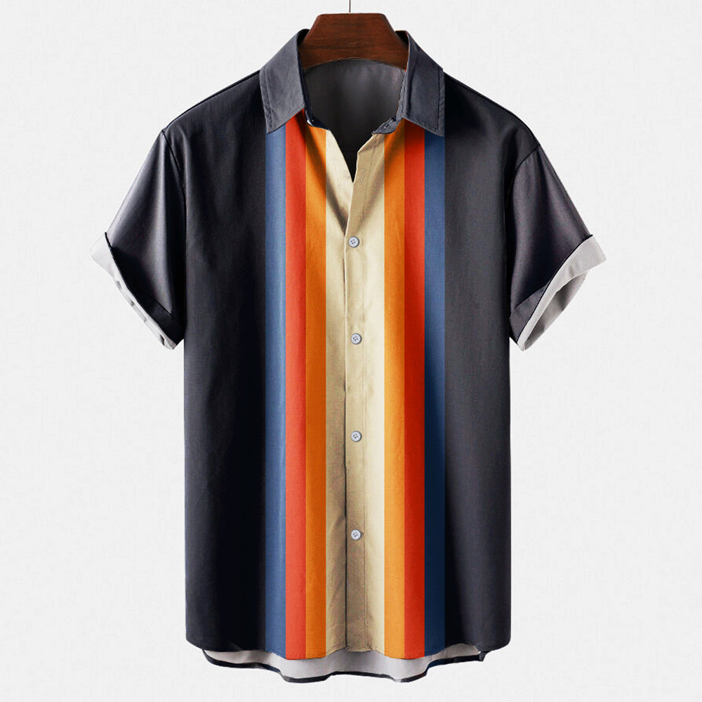 Retro Shirt | Collared | Buttoned Up | Short Sleeve Shirt | Summer Shirt for Men