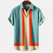 Retro Shirt | Collared | Buttoned Up | Short Sleeve Shirt | Summer Shirt for Men