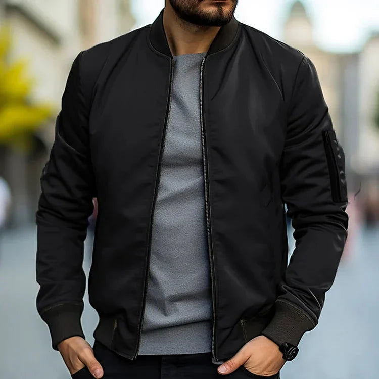 Bomber Jacket - Men's Casual Zip-Up Jacket