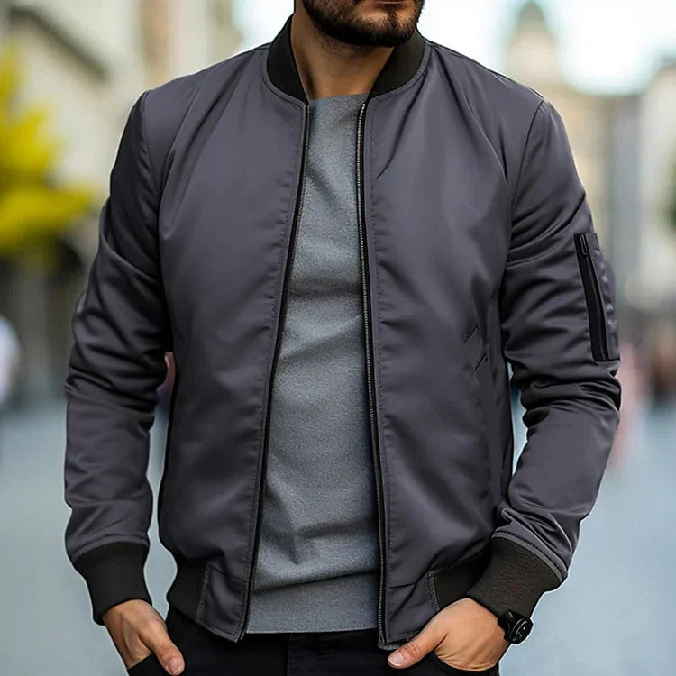 Bomber Jacket - Men's Casual Zip-Up Jacket