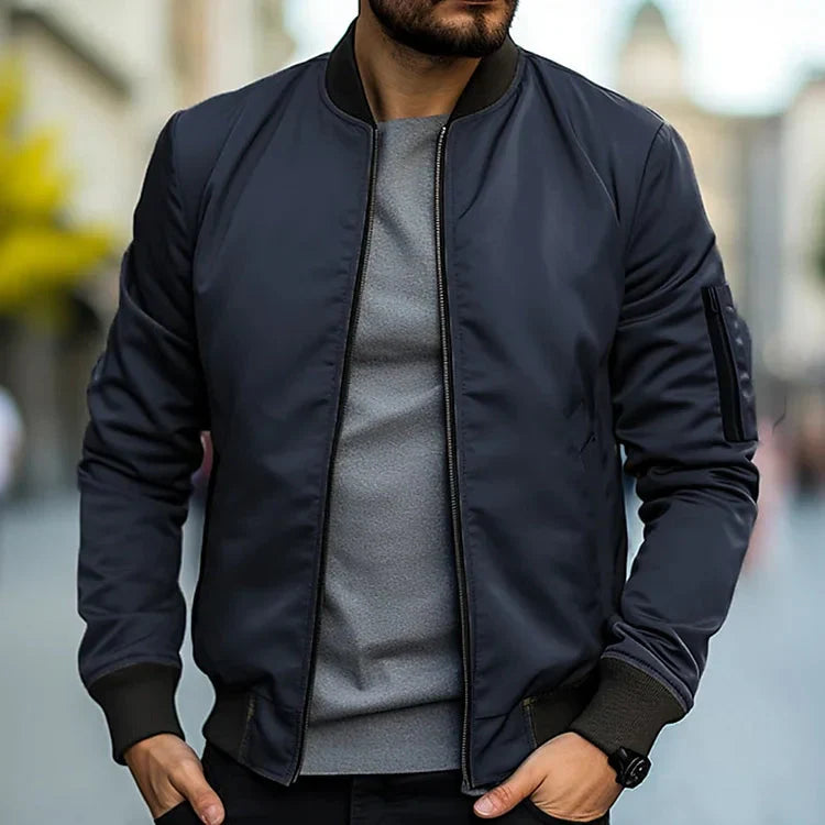 Bomber Jacket - Men's Casual Zip-Up Jacket