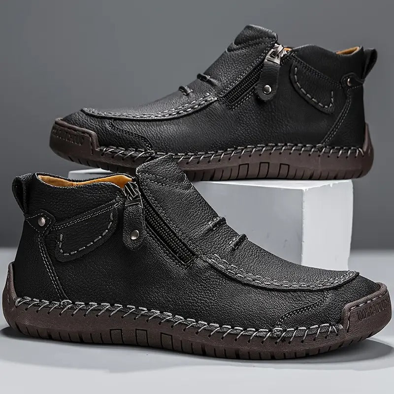 Leather Shoes - Non Slip - Orthopedic - Leather Boots - Men's Shoes