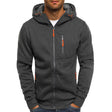 Zipper Hoodie | Warm | Pockets | Zip-Up Hoodie | Men's Hoodie