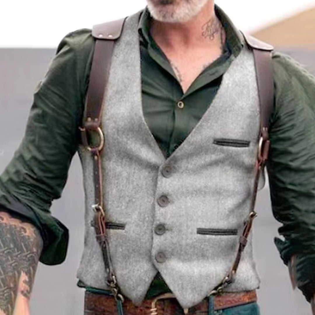 Men's Vest | Vintage | Single Breasted | Suit Vest | Men's Gilet
