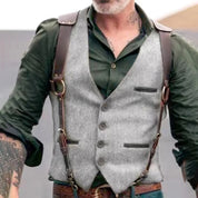 Men's Vest | Vintage | Single Breasted | Suit Vest | Men's Gilet