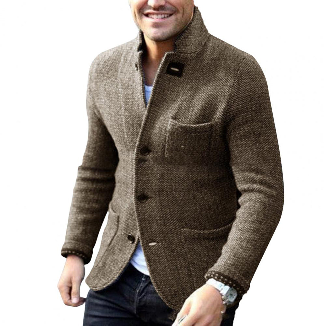 Tweed Jacket - Single Breasted - Pockets - Blazer Jacket - Men's Jacket