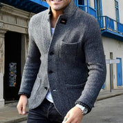 Tweed Jacket - Single Breasted - Pockets - Blazer Jacket - Men's Jacket