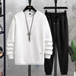 Two-Piece Set - Men's Co Ord Loose Fit Leisure Jogger Sweatshirt Set