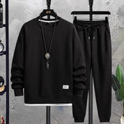 Two-Piece Set - Men's Co Ord Loose Fit Leisure Jogger Sweatshirt Set