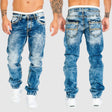 Loose Fit Jeans - Washed - Low Waist - Baggy Jeans - Men's Jeans