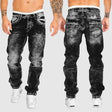 Loose Fit Jeans - Washed - Low Waist - Baggy Jeans - Men's Jeans