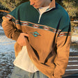 Half-Zip Pullover - Casual - Oversized - Sweatshirt - Men's Quarter-Zip Sweater