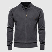 Zip-Up Sweater | Full Zip | Knitted | Zipper Cardigan | Men's Cardigan