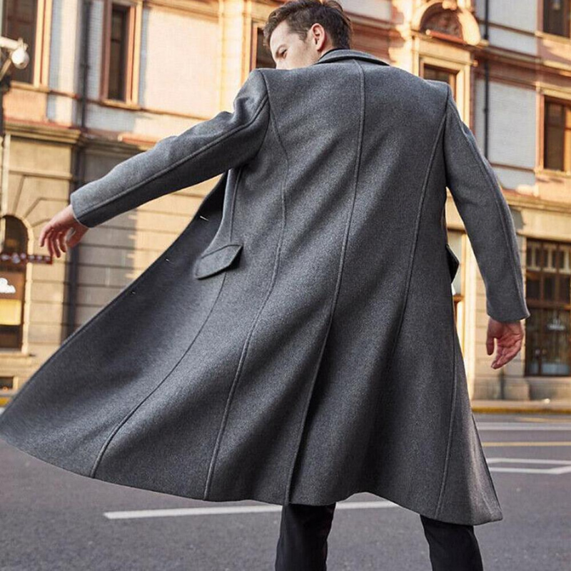 Jonah coat | Classic long wool coat for men for fall and winter-Southern-Taylor