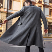 Jonah coat | Classic long wool coat for men for fall and winter-Southern-Taylor