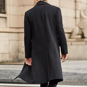 Jonah coat | Classic long wool coat for men for fall and winter-Southern-Taylor