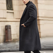Jonah coat | Classic long wool coat for men for fall and winter-Southern-Taylor