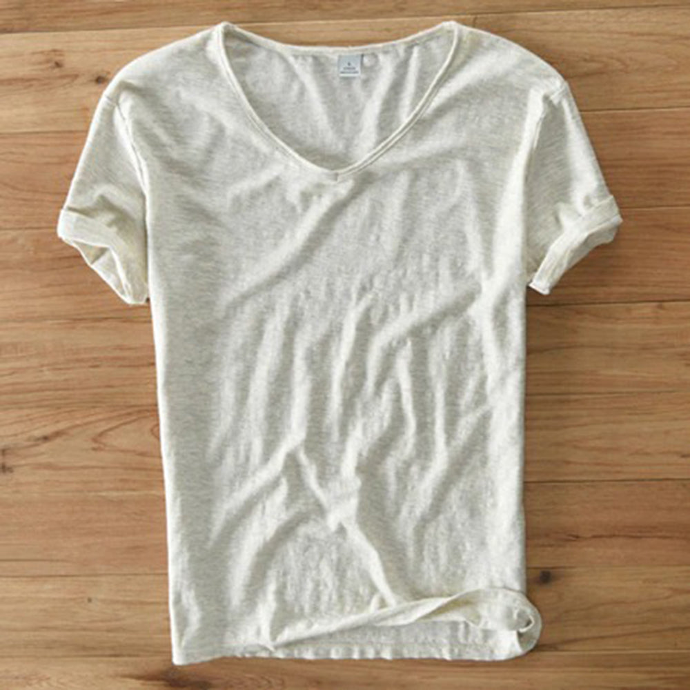V-Neck T-Shirt | Lightweight | Short Sleeve | Summer Shirt | Men's T-Shirt