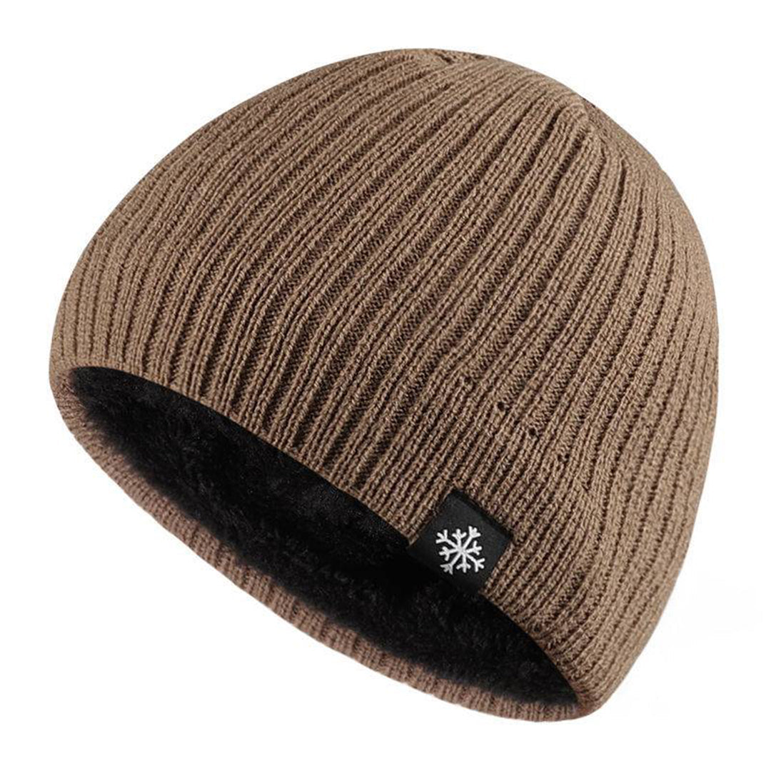 Men's Beanie - Warm - Fleece Lined - Knitted Beanie - Winter Hat