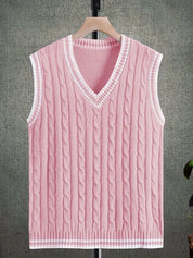 Knitted Vest | Cable Knit | Pullover | Sweater Vest | Men's Vest