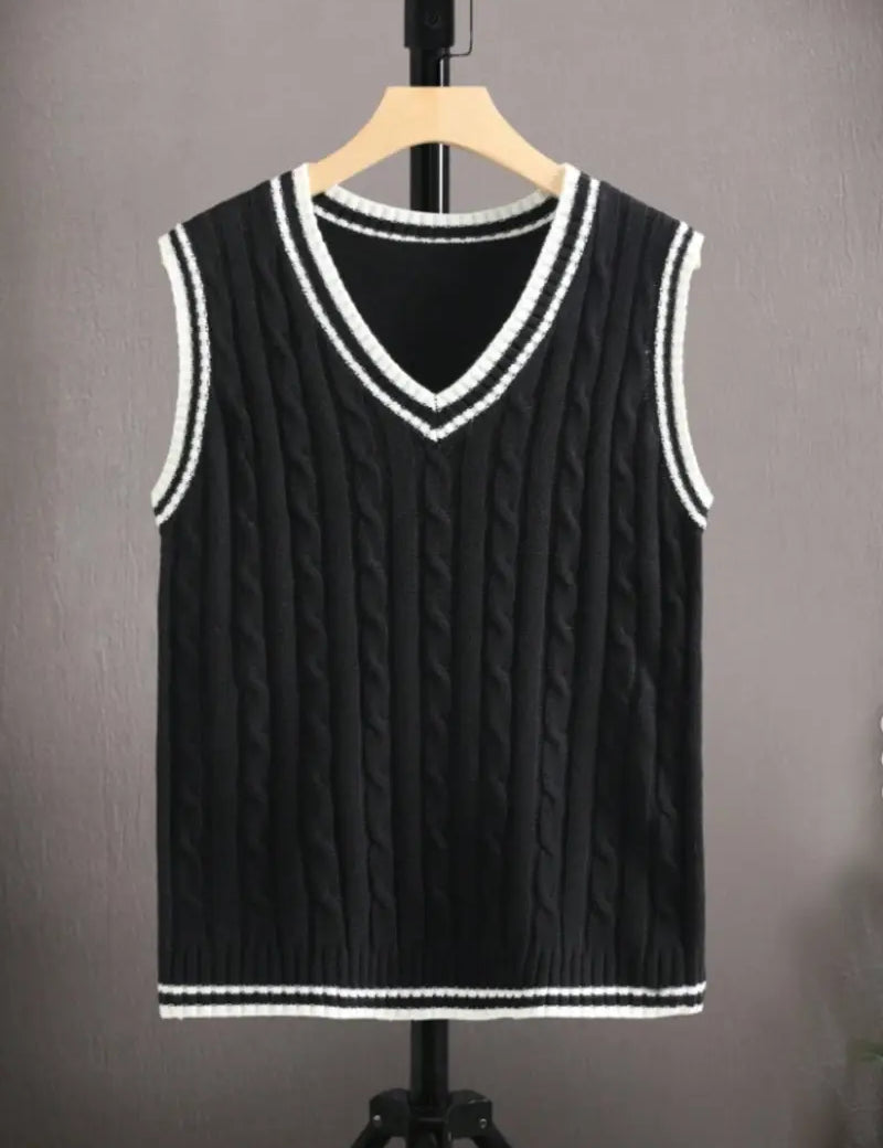 Knitted Vest | Cable Knit | Pullover | Sweater Vest | Men's Vest