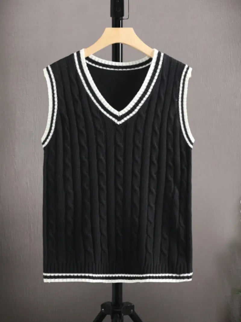 Knitted Vest | Cable Knit | Pullover | Sweater Vest | Men's Vest