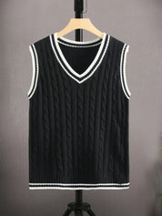Knitted Vest | Cable Knit | Pullover | Sweater Vest | Men's Vest