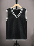 Knitted Vest | Cable Knit | Pullover | Sweater Vest | Men's Vest